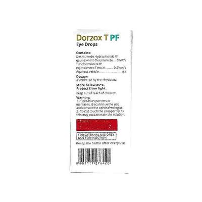 DORZOX T PF Eye Drops 10ml - Glaucoma-Ant