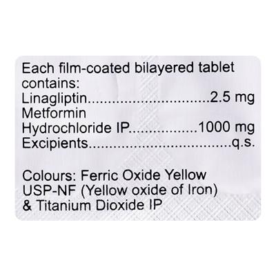 LINAPIL M 2.5/1000 Tablet 10's - Diabetes-Ant