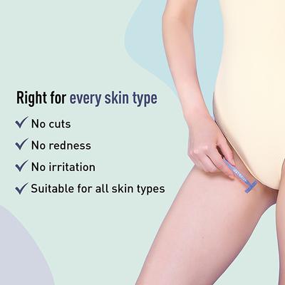 Sirona Reusable Bikini Hair Removal Razor for Women - Japanese Precision Shave, Nano-Blade Technology, Chromium & PTFE-Coated 2's - Shaving & Hair Removal