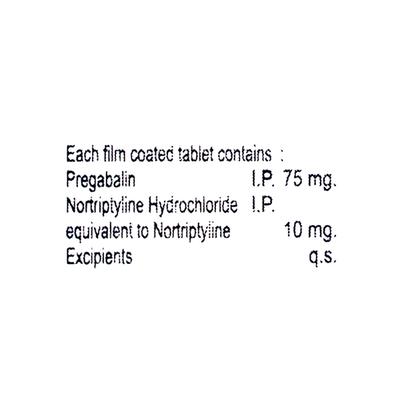 Preganerve NT Tablet 10'S - Neuropathic Pain-Dru