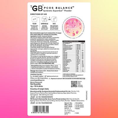 The Good Bug PCOS Balance 4gm Sachet 15's - Women Health