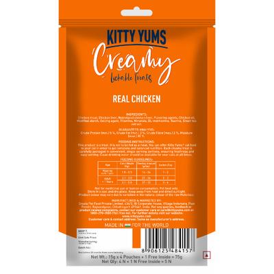 Kitty Yums Creamy Real Chicken (Buy 4 Get 1 Free) 1's - Petfood