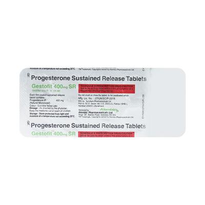 Gestofit SR 400mg Tablet 10'S - Hormonal Therapy-Oes