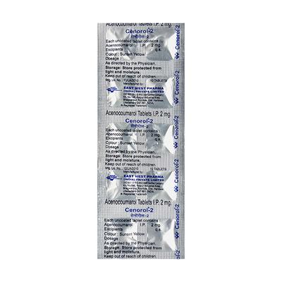 Cenorol 2mg Tablet 10'S - Blood Clot-Ant