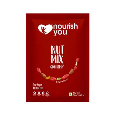 Nourish You Nutmix - Gojiberry (Pack of 7 x 30 gm) - Nutritional Bars