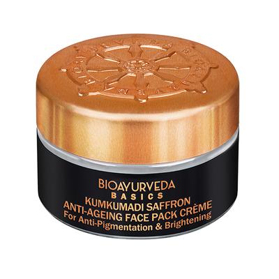 Bioayurveda Basics Kumkumadi Saffron Anti-Ageing Face Pack Creme 20 gm - Face Packs