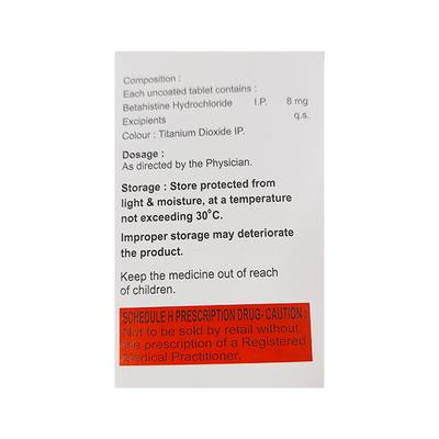 VETIGO 8 Tablet 15's - Allergies-Ant