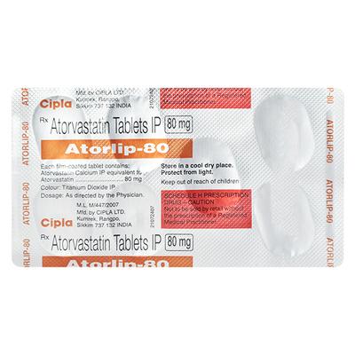 Atorlip 80mg Tablet 7'S - High Cholesterol-Dys