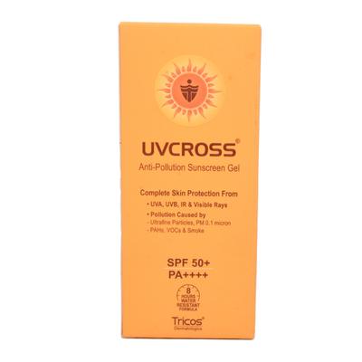 UVCROSS SPF 50+ PA++++ Sunscreen Gel 50gm - Sunscreen Preparations-Emo