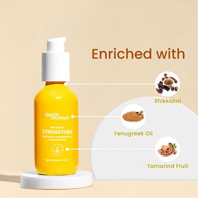Earth Rhythm Fenugreek, Tamarind Fruit & Shikkakai Hair Serum 50 gm - Hair Serums