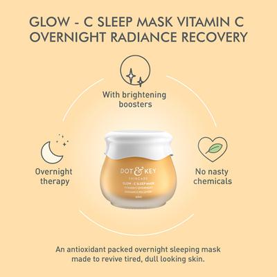 Dot & Key Glow-C Sleep Mask 60 ml - Masks & Peels