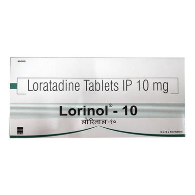LORINOL 10 Tablet 15's - Allergies-Ant