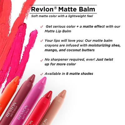 Revlon Matte Balm - Passionate 2.7 Gm - Lip Balms