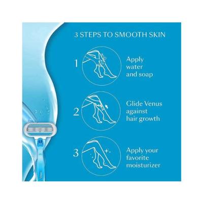 Gillette Venus Smooth Glidestrip With A Touch Of Aloe Extracts Cartridges - 4 Pieces Aloe Vera Extract - Razors & Cartridges