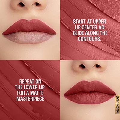 Lakme 9to5 Powerplay Priming Matte Lipstick, Lasts 16hrs, Roseatte Red, 3.6 gm - Lipsticks