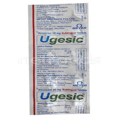 Ugesic 20mg Tablet 10'S - Pain relief-Nsa