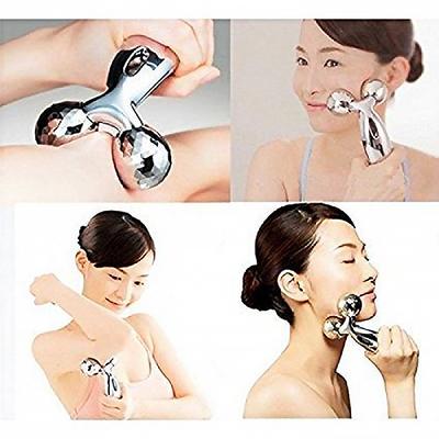 Beautiliss Professional 3D Manual Roller Face body massager golden 1's - Massagers