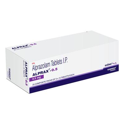 Alprax 0.5mg Tablet 15'S - Anxiety-Anx