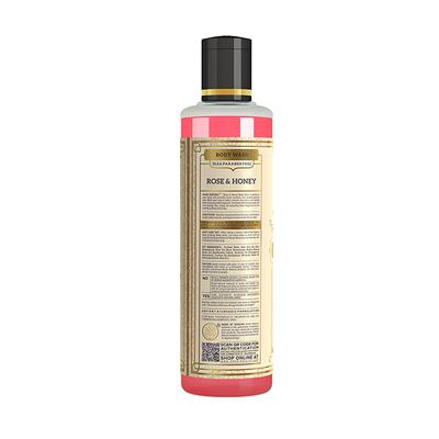 KHADI NATURAL ROSE & HONEY BODY WASH SLS & PARABEN FREE 210 ml - Shower Gels & Body Wash