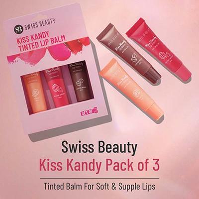 Swiss Beauty Kiss Kandy Lip Balm 3's - Lip Balms