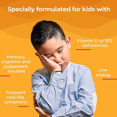 Wellbeing Nutrition Marvel Iron Man Melts Kids Organic Vitamin B12 D3+K2 and Folate Bone and Muscle (30 Strips) - Multi-Vitamins