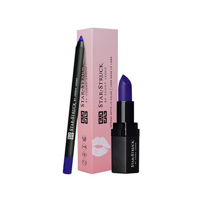 Star Struck By Sunny Leone Lip Kit (Lipstick+Liner) - Sapphire 4.2gm + 1.2gm 2's - Lipsticks
