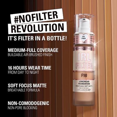Makeup Revolution Irl Filter Longwear Foundation F3 23 ml - Foundation