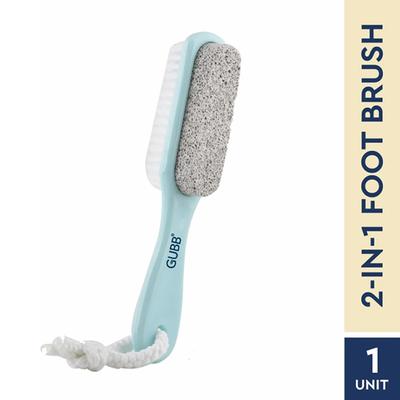 Gubb 2 In 1 Foot Brush with Pumice Stone 1's - Manicure & Pedicure Kits