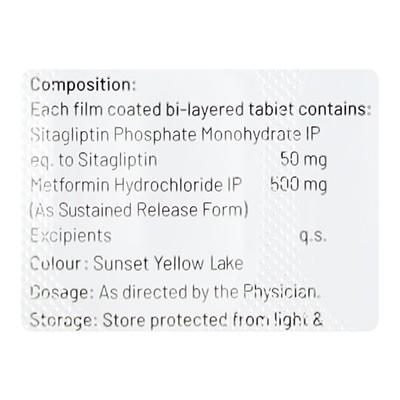 SITAPAZ M 50/500 Tablet 10's - Diabetes-Ant