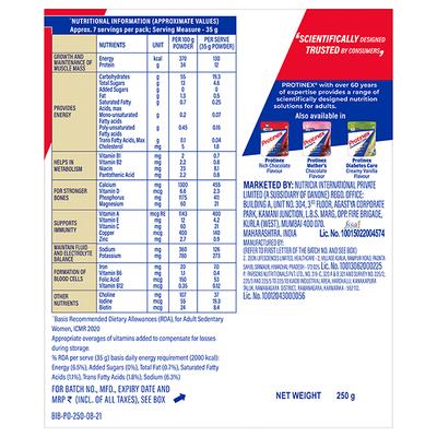 Protinex Powder - Creamy Vanilla Flavour 250 gm (Refill Pack) - Protein Drink