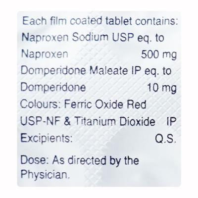 Napra D 500mg Tablet 10'S - Pain relief-Nsa