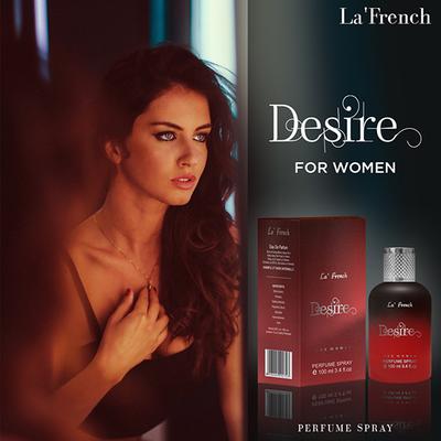 LA French DESIRE for Women Perfume Spray 100ml - Women Perfumes (Edt/Edp)