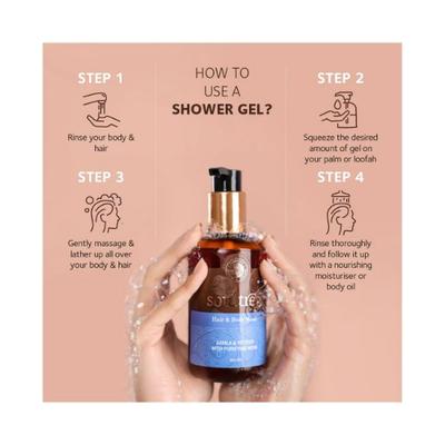SoulTree Hair & Body Wash - Aamla & Vetiver with Purifying Neem 250 ml - Hand Wash & Soaps