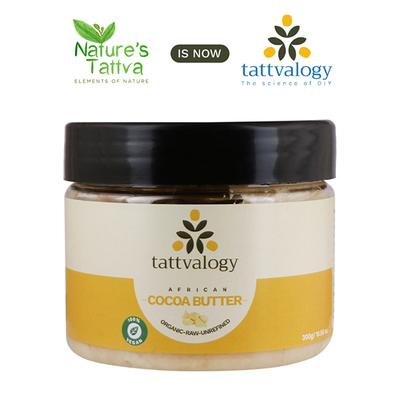 Tattvalogy African Cocoa Butter Raw Unprocessed & Unrefined 300 gm - Body Butter