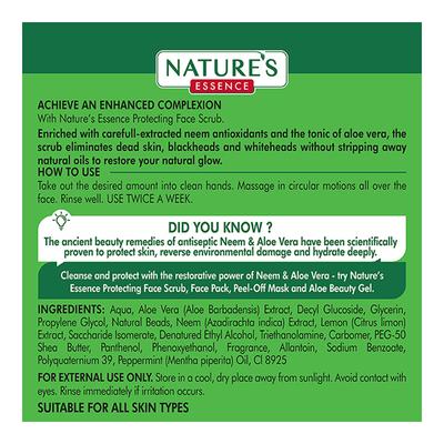 Nature's Essence Face Scrub - Neem & Aloe 65 ml - Face Scrubs