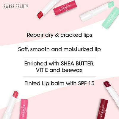 Swiss Beauty Moisturizing Lip Balm, Shade- Fresh Mint 4.5 gm - Lip Balms