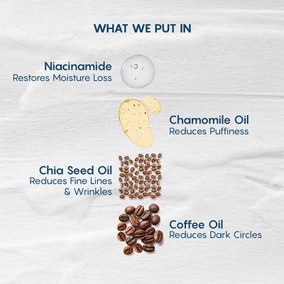 The Mom's Co. Vita Rich Under Eye Cream with Coffee Oil, Vitamins E & B3 15gm - Eye Gels & Roll-On