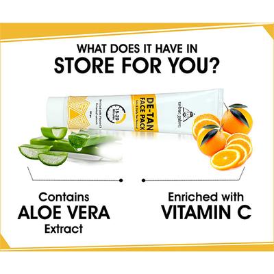 Urbangabru De-Tan Face Pack Tan Removal Face Pack In 10 Mins 100 gm - Face Packs