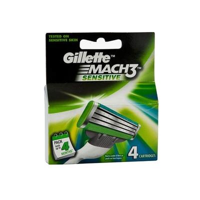 Gillette Mach 3 Sensitive Cartridges 4's - Razors & Cartridges
