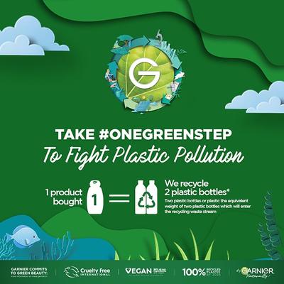 Garnier Men Turbo Bright 2 In 1 Anti Pollution Double Action Black Charcoal Vitamin C Face Wash 150gm - Face Washes