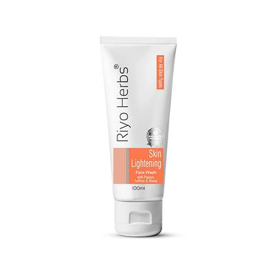 Riyo Herbs Skin Lightening Face Wash with Papaya Saffron & Honey 100 ml - Face Washes