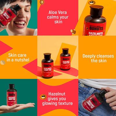 GONUTS By Bewakoof Hazelnut About You Face Wash and Scrub For Women 150 ml - Scrubs & Exfoliants
