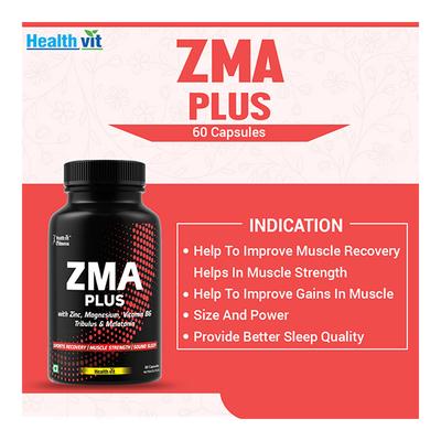 Healthvit ZMA Plus Capsule 60's - Workout Essentials