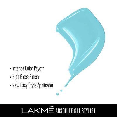 Lakme Absolute Gel Stylist Nail Color 95 Snow Cone 12 ml - Nail Polish