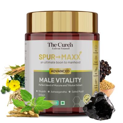 The Curen Spurmaxx Advanced Male Vitality Veg Capsule 60's - Sexual Care