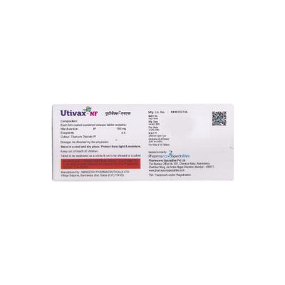 UTIVAX NF 100mg Tablet 10's - Bacterial Infections-OAB