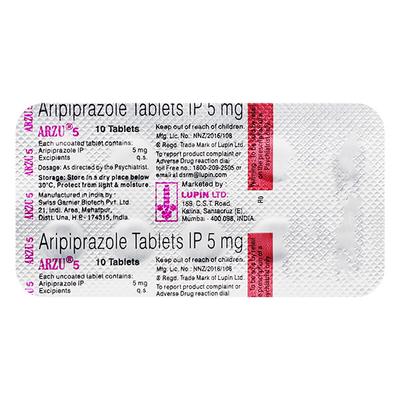 ARZU 5mg Tablet 10's - Schizophrenia-Aps