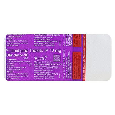 CLINDINOL 10 Tablet 10's - Hypertension-Cal