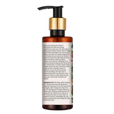 Alyuva SoapFree Nourishing Hair Wash With Shikakai, Hibiscus & Apple Cider 200 ml - Shampoos