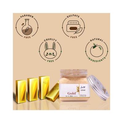 Jeva Gold Scrub for Healthy Glowing and Radiant Skin 380 ml - Scrubs & Exfoliants